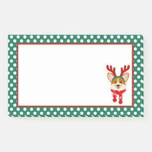 Post-It Notes Joyeux Noël Chien Corgi