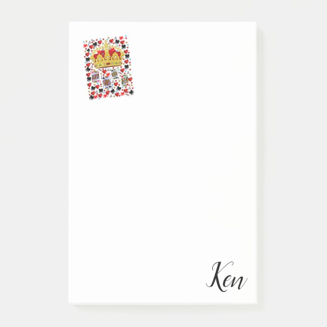 Post-it Notes King Cards (Front)