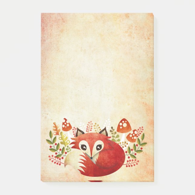 Post-it® Notes Lazy Foxy 4x6 (Devant)