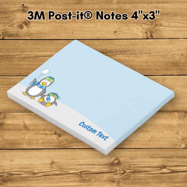 Post-it Notes Manchots à Neige (Créateur téléchargé)