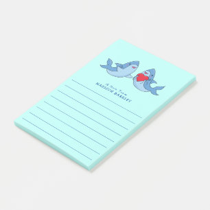 Post-it Notes Mignonnes Kawaii de Requin Enfant