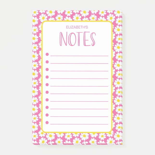 Post-it® Notes Modernes Daisies (Devant)
