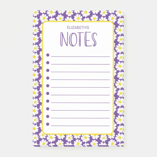 Post-it® Notes Modernes Marguerites (Devant)