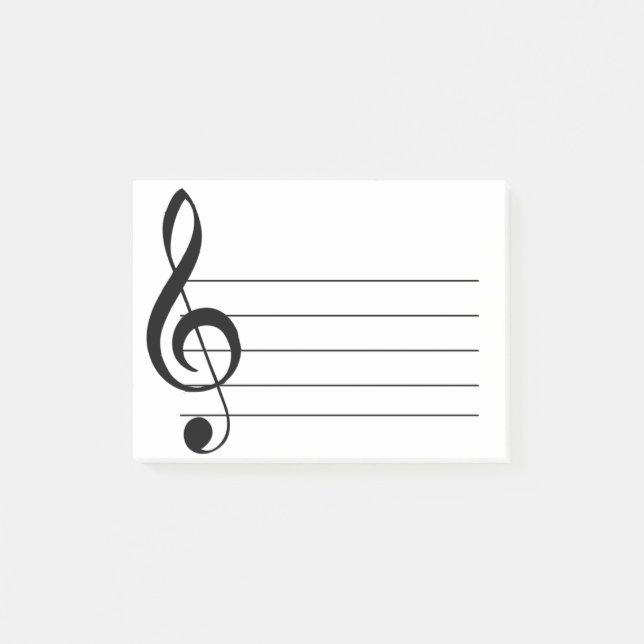Post-it® Notes musicales post-it pour le grand clic de fer (Devant)