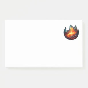Post-it® Notes - Oeuvre d'armoire Flames