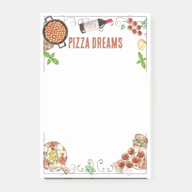 Post-it® Notes on Pizza Dreams (Devant)