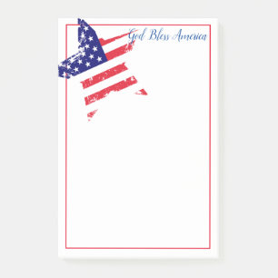 Post-it-Notes-Patriotic Star Post-it Notes