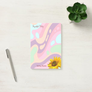 Post-it® Notes Pensées Tournesol Pastel