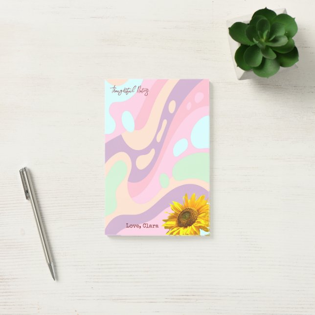 Post-it® Notes Pensives Tournesol Pastel  (Bureau)