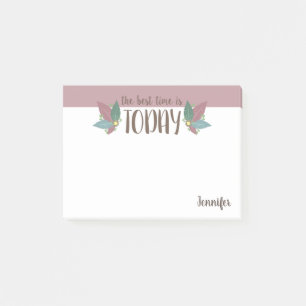 Post it notes personalized, feather motivation