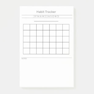 Post-it® Notes personnalisables du suivi des habitudes