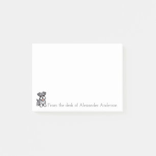 Post-it® Notes personnalisées de dessin animé de Schnauzer 