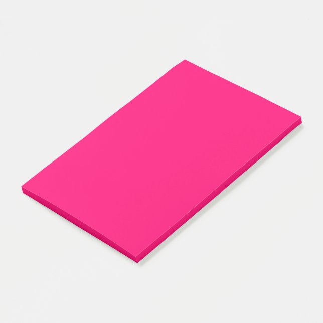 Post-it® Notes personnalisées Neon Pink - Notes post-it (Incliné)