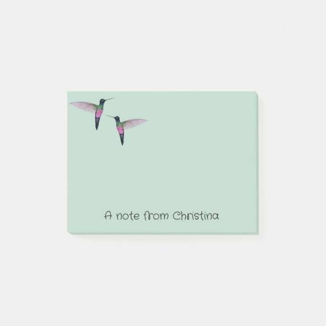 Post-it® Notes personnalisées pour les colibris (Devant)