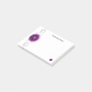 Post-it® Notes personnalisées Purple Dahlia