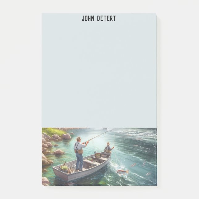 Post-It Notes personnalisés 'Fini la pêche' (Devant)