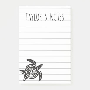 Post-it Notes personnalisés Tortue de mer Cool