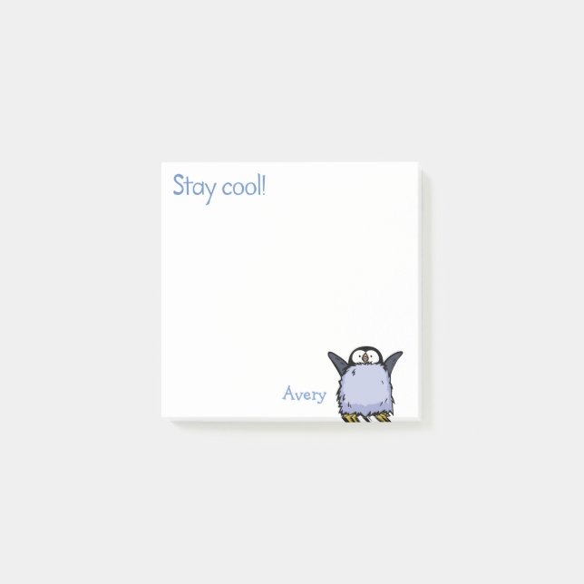 Post-It Notes Pingouin Heureux (Devant)