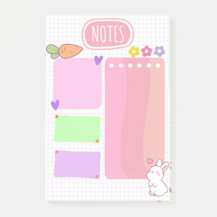 Post-it® Notes Pink Pastel Kawaii
