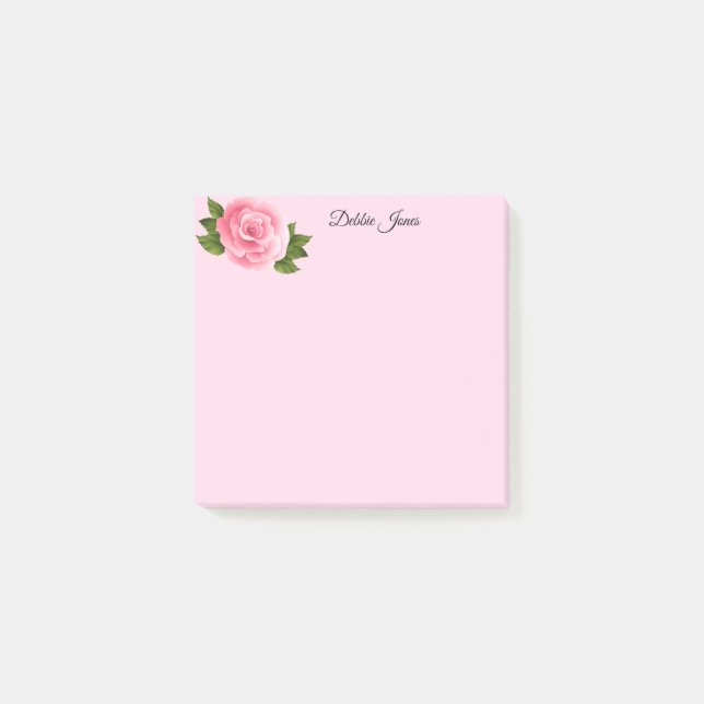 Post-it-Notes-Pink Rose Post-it Notes (Front)