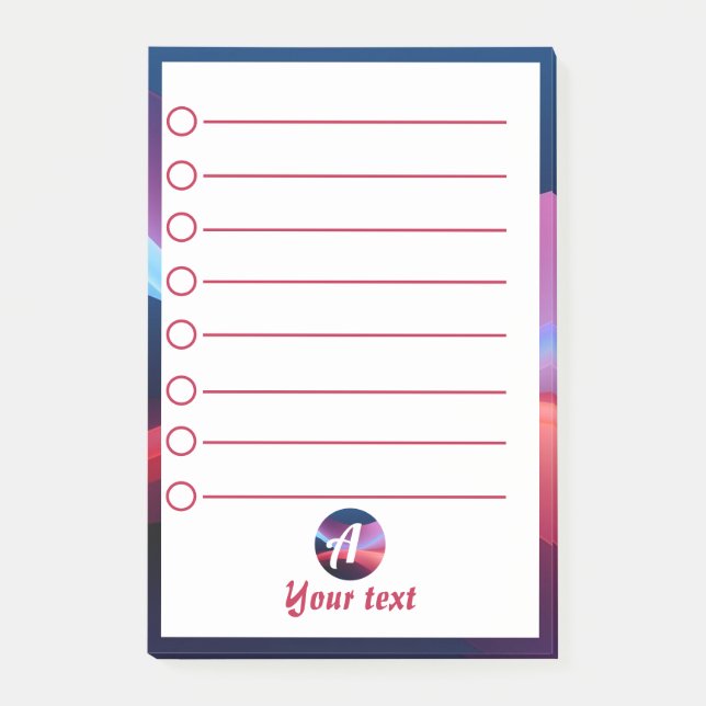 Post-it® Notes post-it abstraites post-it bleu foncé (Devant)