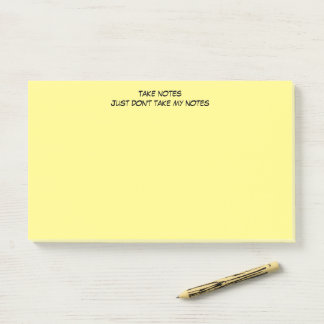 Post-it® Notes post-it avec message d'avertissement humoris