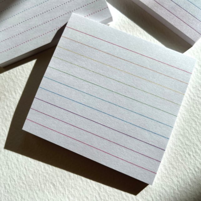 Post-it® Notes post-it avec RainbowRule (RainbowRule lined notes from Joy Design.)