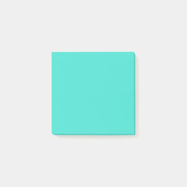Post-it® Notes Post-it Carrés turquoises (Devant)