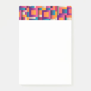 Post-it® Notes post-it colorées des Carrés Abstraits et des