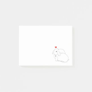 Post-it® Notes post-it de Bunnies de bascule