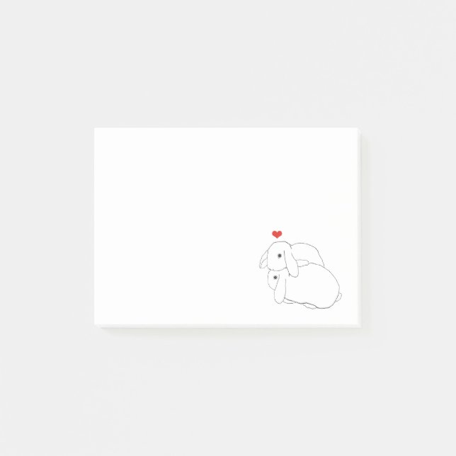 Post-it® Notes post-it de Bunnies de bascule (Devant)
