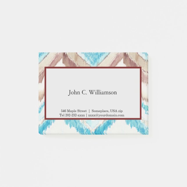 Post-it® Notes post-it de Chevron congelé (Devant)