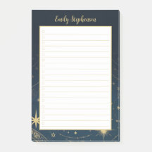Notes post-it de la collection mystique bleue