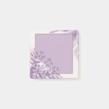 Notes post-it de la fleur de lavande