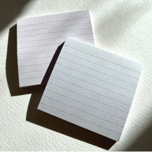 Post-it® Notes post-it de la règle de point bleu clair