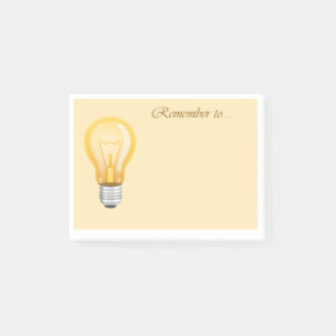 Post-it® Notes post-it de l'ampoule lumineuse