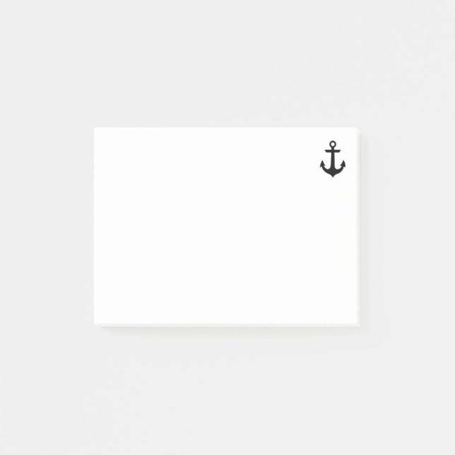 Post-it® Notes post-it de l'Ancre noire nautique (Devant)