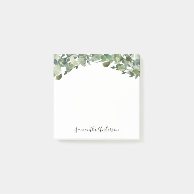 Post-it® Notes post-it de l'aquarelle Eucalyptus (Devant)