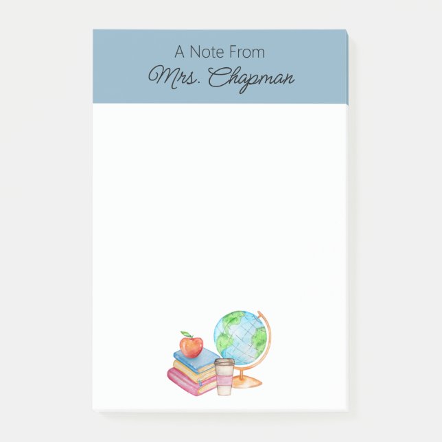 Post-it® Notes post-it de l'enseignant de l'école (Devant)