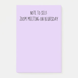 Post-it® Notes post-it de quarantaine amusantes "Note à soi