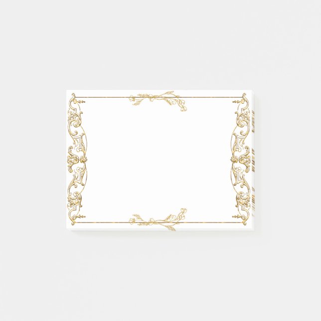 Post-it® Notes post-it de trame or Ornate (Devant)