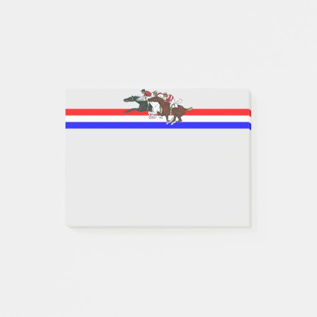 Post-it® Notes post-it des chevaux de course (Devant)