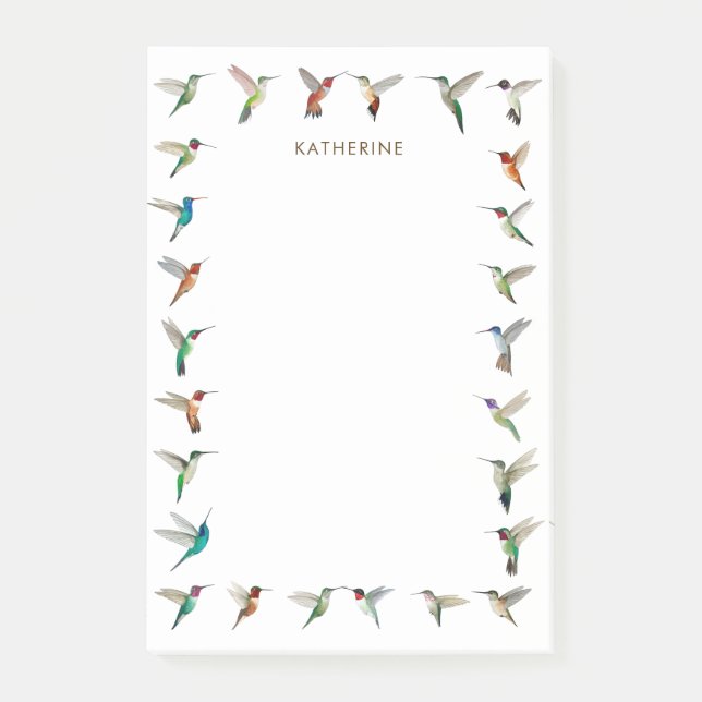 Post-it® Notes post-it des colibris personnalisés (Devant)