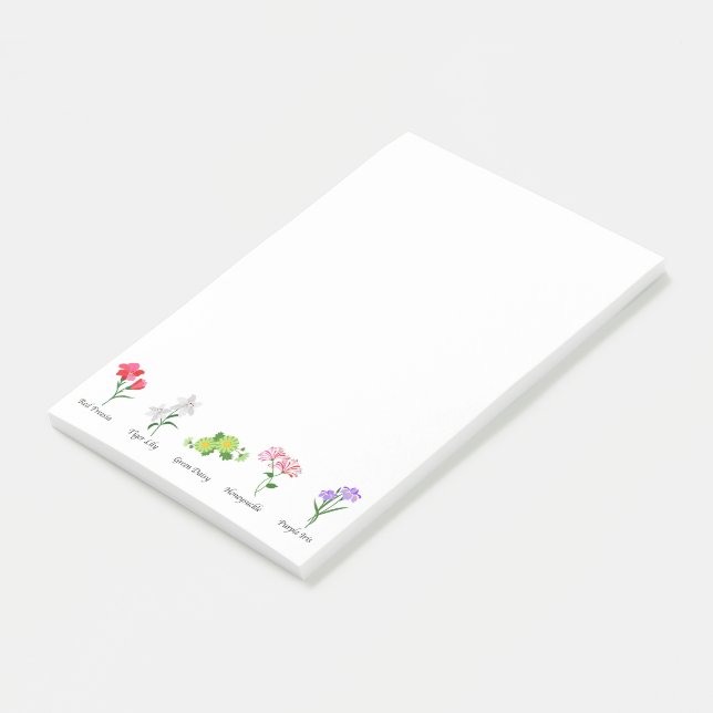 Post-it® Notes post-it des fleurs (Incliné)
