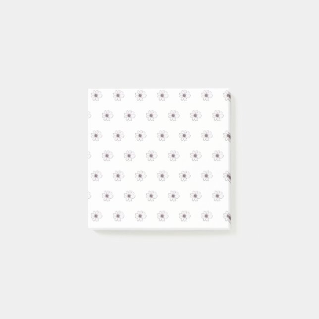 Post-it® Notes post-it du Motif de fleurs (Devant)
