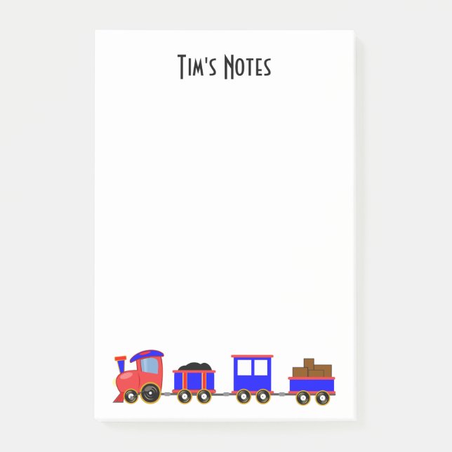Post-it® Notes post-it du train de jouets (Devant)