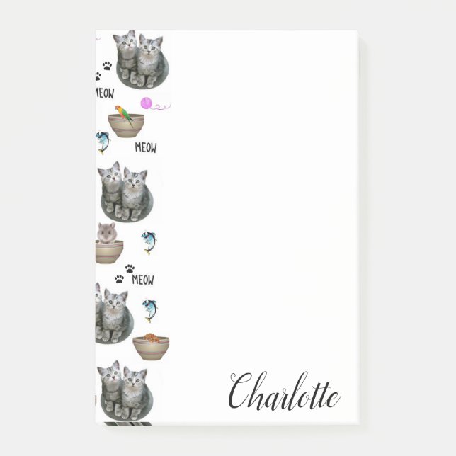 Post-it® Notes post-it Meow Kitten Cats (Devant)