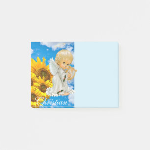 Post-it® Notes Post it Notes, Sunflower Baby Angel Floral