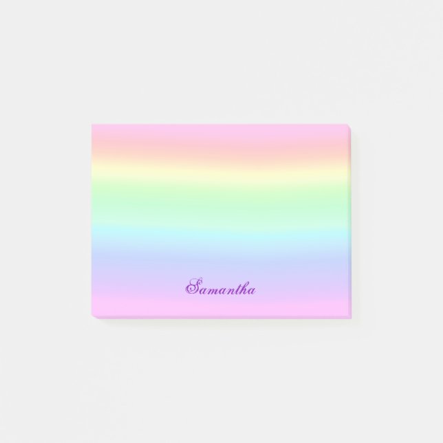 Post-it® Notes post-it Pastel Ombre Rainbow Post-It (Devant)