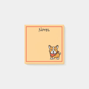 Post-it® Notes post-it pour le chien de Corgi mignon